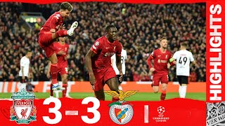 HIGHLIGHTS Liverpool 33 Benfica  FIRMINO amp KONATE BOOK A PLACE IN THE SEMIS [upl. by Onitselec]