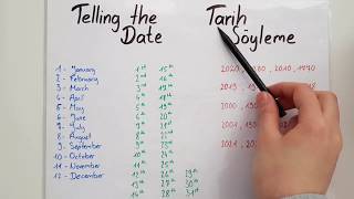 Ingilizce Tarih Söyleme  TELLING THE DATE [upl. by Ronel]