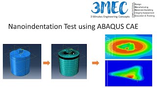 Nanoindentation Test using ABAQUS CAE  ABAQUS Tutorial [upl. by Katheryn35]