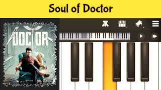 Soul Of Doctor  Doctor  Anirudh  Piano Tutorial [upl. by Abigail]