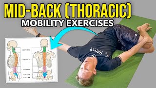 4 MidBack Mobility Exercises [upl. by Mackay]