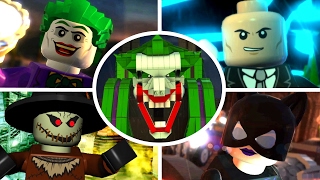 LEGO Batman 2 DC Super Heroes  All Story Mission Boss Fights [upl. by Zakaria194]