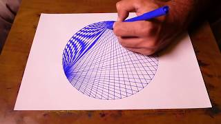 How To Draw Spirograph Pattern Art In Circle  Geometric Tutorial [upl. by Whiffen]