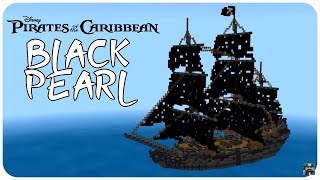 Minecraft Tutorial How to Make an Pirate Ship Part 14 Black Pearl [upl. by Esyla]