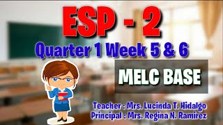 ESP 2 Quarter 1 Week 5 and 6 MELC BASE [upl. by Sothena]