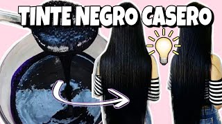 CREA TU TINTE NEGRO EN CASA DURADERO SIN QUIMICOS Y SIN AMONÍACO😲CUBRE CANAS tintes cabellolindo [upl. by Kylila]