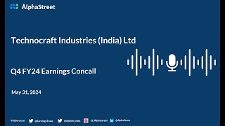 Technocraft Industries India Ltd Q4 FY202324 Earnings Conference Call [upl. by Jeralee701]