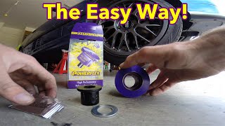 How to replace lower control arm bushings on an e36 Without special tools [upl. by Erised]