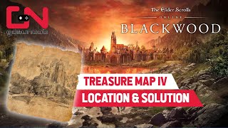 ESO Blackwood Treasure Map 4 Location amp Solution [upl. by Pia996]