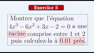 Exercices Corrigés La ContinuitéThéorème des valeurs intermédiaires et méthode de dichotomie [upl. by Teloiv]