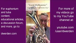 Excerpt Lincolnshire Posy 2 Movements on Baritone Euphonium often plays this part [upl. by Tiga]