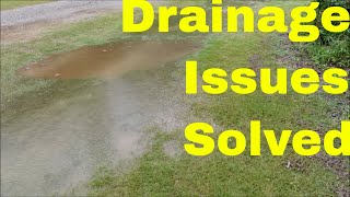 Easy Way to Fix Standing Water in Yard  See the Results [upl. by Ferris690]