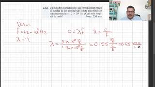 Calculo de la longitud de onda [upl. by Eliathan290]