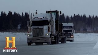 Ice Road Truckers Lisas Icy Fall S8 E12  History [upl. by Roth73]