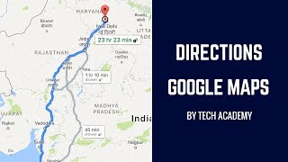 Show Directions  Google Maps Tutorial Android Tutorials [upl. by Euqilegna801]