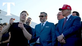 Donald Trump and Elon Musk watch Space X launch from Texas [upl. by Fidellia27]