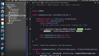 Creating TableView using XIB TableViewCell in swift 5 [upl. by Elehcor]