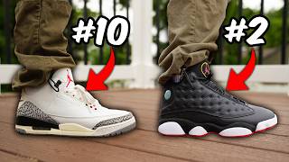 Top 10 MOST Comfortable AIR JORDAN Retro Sneakers [upl. by Ynabe]