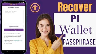 How To Recover Pi Wallet Passphrase  Recover Pi Network Wallet Passphrase [upl. by Saidel]