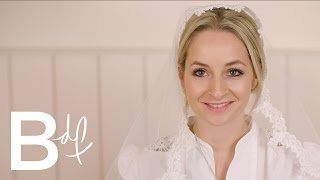 DIY Wedding Making Your Own Lace Veil [upl. by Eitteb457]