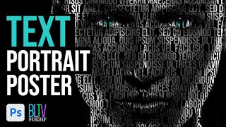 Create Powerful TEXT Portrait Posters in Photoshop [upl. by Warford]