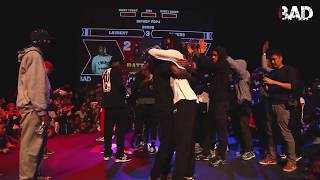 LAURENT LES TWINS vs DYKENS  Battle BAD 2019  HIPHOP SEMI FINAL [upl. by Iralav]