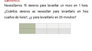 Problemas de proporcionalidad inversa [upl. by Lazaruk143]