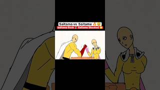 Saitama vs saitame arm wrestling competition 🔥😂 shorts anime badass moments [upl. by Dnomaid890]