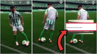 How Football Fans reacted to Antony Spinning video during Real Betis presentation [upl. by Ferdinanda]