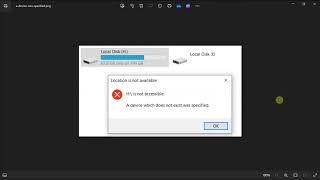 FIX ERROR quotA Device Which Does Not Exist Was Specifiedquot  Windows 10 amp 11 [upl. by Sulohcin]