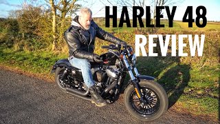 Harley Davidson Sportster Forty Eight Full Review W Cobra Speedster 909 [upl. by Nageek]