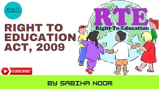 Right to Education Act 2009  Free and Compulsory Education  Sabiha Noor [upl. by Miarfe]