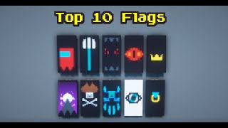 Top 10 Minecraft Banner Tutorial [upl. by Farrison97]