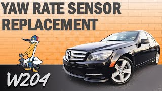 MercedesBenz W204 CClass Yaw Rate Sensor Replacement [upl. by Ettevad37]