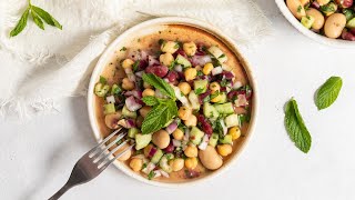 Herby Three Bean Salad Recipe [upl. by Notnad279]