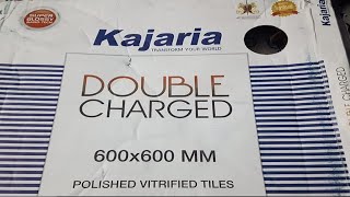 Kajariya Tiles Italian Finish Double Charge Vitrified Tiles 600mm x 600mm Rs 800 [upl. by Gypsy]