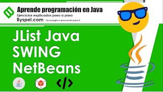 Cómo usar JLIST en Java NetBeans 💻 JList Java SWING NetBeans ✅ Llenar Java GUI List [upl. by Frayda189]