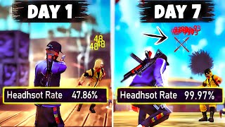 How I Became 9997 Headshot Player in 7 Days  Free Fire Pakistan [upl. by Teiluj]