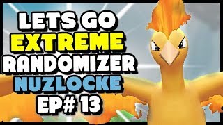 So many MOLTRES  Pokemon Lets Go Pikachu and Eevee Extreme Randomizer Nuzlocke Episode 13 [upl. by Ahsinra]