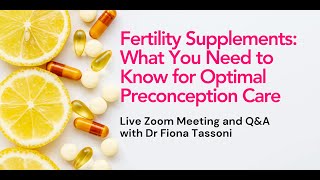 Fertility Supplements What You Need to Know for Optimal Preconception Care [upl. by Noby]