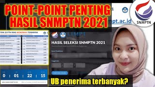 HASIL KONFERENSI PERS PENGUMUMAN SNMPTN 2021 PERHATIKAN POINTPOINT PENTING INI [upl. by Reich]