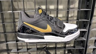 Jordan Legacy 312 Low GS BlackWhiteMetallic Gold  Style Code CD9054071 [upl. by Eads430]