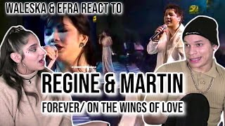 Waleska amp Efra react to Martin Nievera and Regine Velasquez  Forever On the Wings of LoveREACTION [upl. by Margarita]