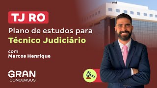 Concurso TJ RO  Plano de estudos para Técnico Judiciário [upl. by Anav]