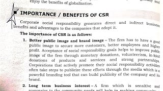 5 ImportanceBenefits of CSR  Corporate social responsibility  Social and business ethics  BCom [upl. by Enisaj]