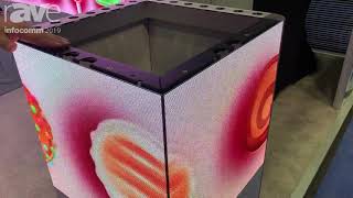 InfoComm 2019 Aluvision Showcases Highlight LED Modular Display Tiles [upl. by Kcirdlek]