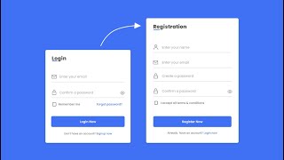 Creative Login and Registration form In HTML CSS amp PHP  Simple PHP System  step by step tutorial [upl. by Sallyann]