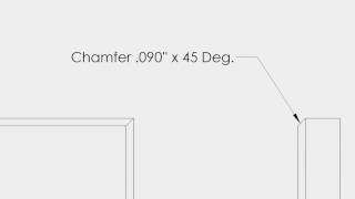 Dimensioning Chamfers [upl. by Acinemod338]