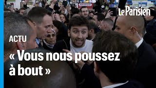 Echange musclé entre Emmanuel Macron et un militant écolo au Salon de l’agriculture [upl. by Vonny]