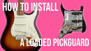 The EASIEST Strat upgrade How To Install A Loaded Pickguard [upl. by Aisatsana589]